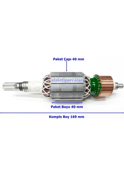 Bosch Tipi Gbh 5 Dce Endüvi Rotor Kollektör