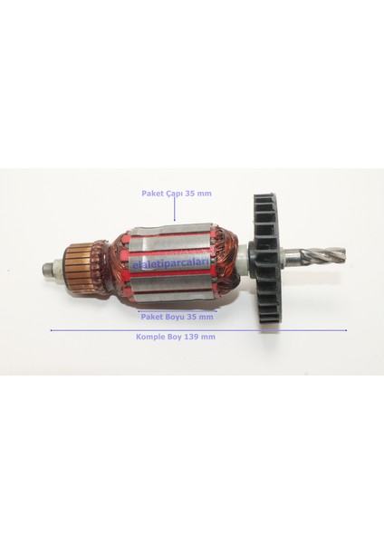 Dewalt Tipi D25013 Endüvi Rotor Kollektör