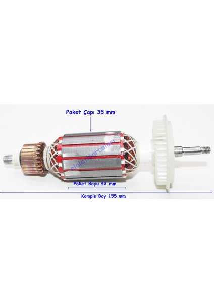 Bosch Tipi Gws 6-115 Endüvi Rotor Kollektör