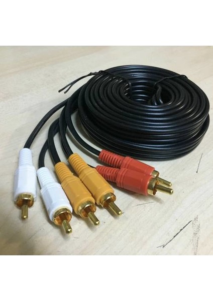 10 Metre 3 x 3 Rca Kablo 10 Metre Rca Kablo