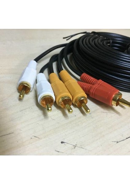 10 Metre 3 x 3 Rca Kablo 10 Metre Rca Kablo