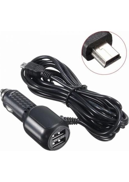 PlatoonNavigasyon Adaptörü 5VOLT 3.5AMPER Çift USB Çıkışlı 3.5 Metre