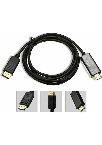 3 Metre Display Port To HDMI Kablo Dısplay HDMI 3 Metre Displayport HDMI Kablo