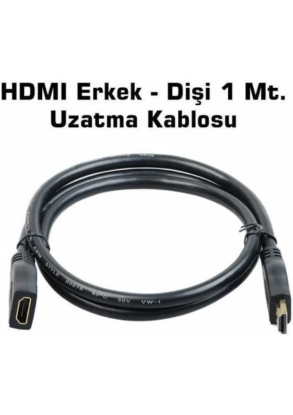 Platoon1 Metre Dişi Erkek HDMI Kablo HDMI Uzatma