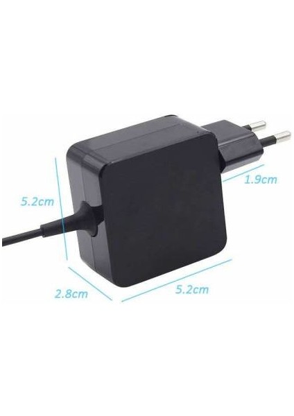 Asus 19 Volt 1.75 Amper 19V 1.75A Kare Uç X205T X205TA E200HA E20 modelleri