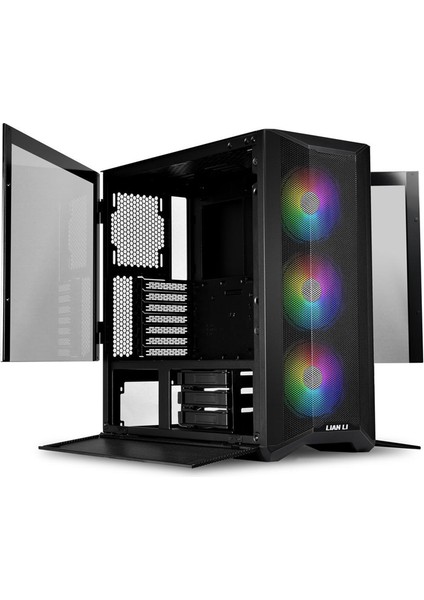 Lian Li Lancool II Mesh C RGB Siyah Temperli Cam USB 3.0 Mesh E-ATX Mid-Tower Gaming (Oyuncu) Kasa