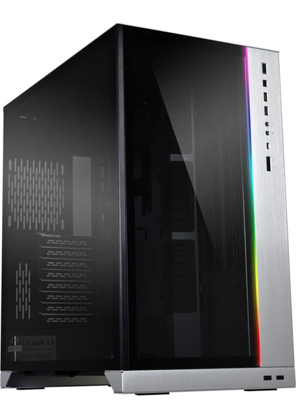 Lian Li PC-O11 Dynamic XL ROG Certified Silver O11DXL-A Temperli Cam USB 3.1 Type-C Gümüş E-ATX Full-Tower Gaming (Oyuncu) Kasa