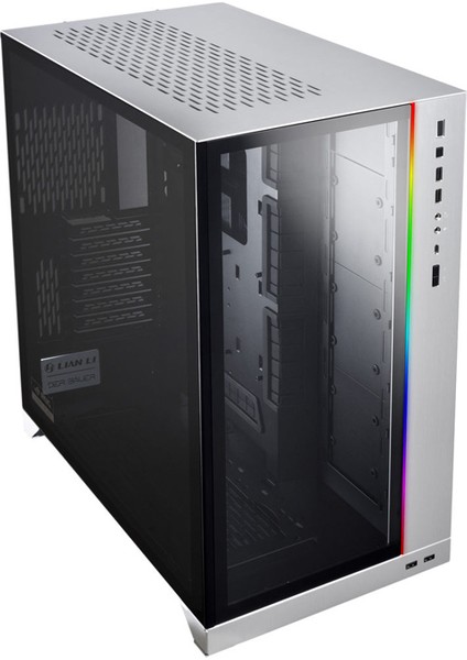 Lian Li PC-O11 Dynamic XL ROG Certified Silver O11DXL-A Temperli Cam USB 3.1 Type-C Gümüş E-ATX Full-Tower Gaming (Oyuncu) Kasa