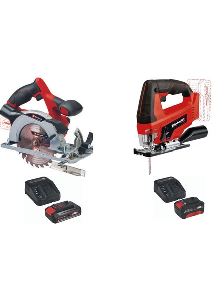 Te-Cs 18/150 Li Daire - Tc-Js 18 Li Dekupaj Testere 1X2.5AH 1X4.0AH Starter Testere Seti
