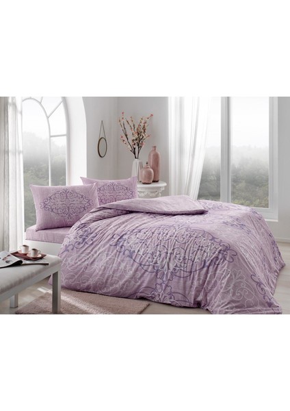 Çift Kişilik Nevresim Takımı Luna Lila