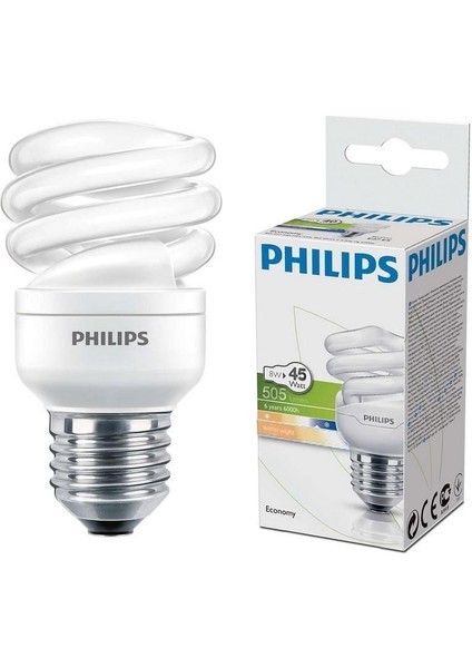 2700K (Sarı Işık) Enerji Tasarruflu Spiral Ampul - 1880