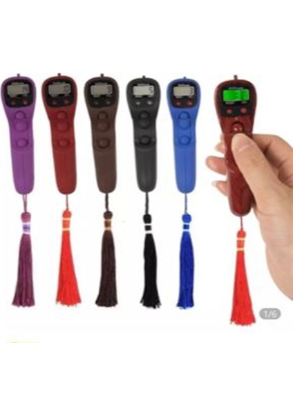 PM-6691 Dijital Tesbih ( Pembe- Kırmızı-Kahverengi- Siyah- Mavi)