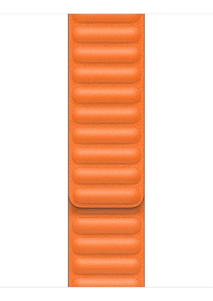 Apple Watch Uyumlu 2 3 4 5 6 38 mm 40 mm Manyetik Baklalı Model Deri Kayış Kordon