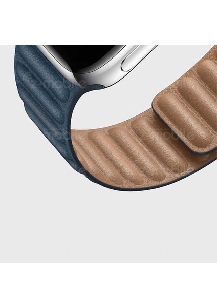 Apple Watch Uyumlu 2 3 4 5 6 38 mm 40 mm Manyetik Baklalı Model Deri Kayış Kordon indirimleri