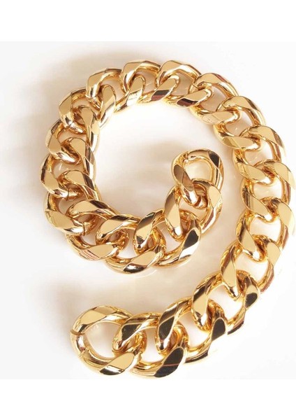 Light Gold Renk Nice Çanta Zinciri 6mm 22X27 (35 Cm)