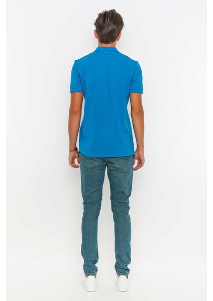 Polo Yaka Tişört Mavi indirimleri