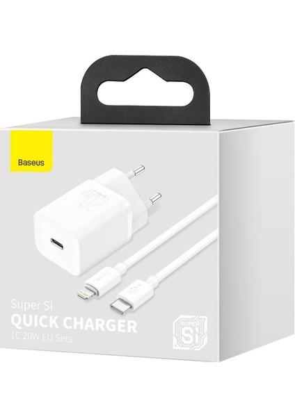 Apple iPhone 12 Mini Uyumlu 20W Hızlı Şarj Adaptörü + Type-C To Lightning 1m Şarj Kablosu