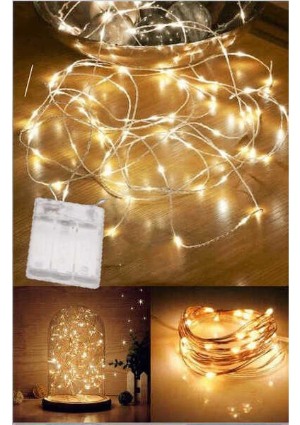 LED Işık Pilli 10 Metre 3 Fonksiyonlu Günişiği