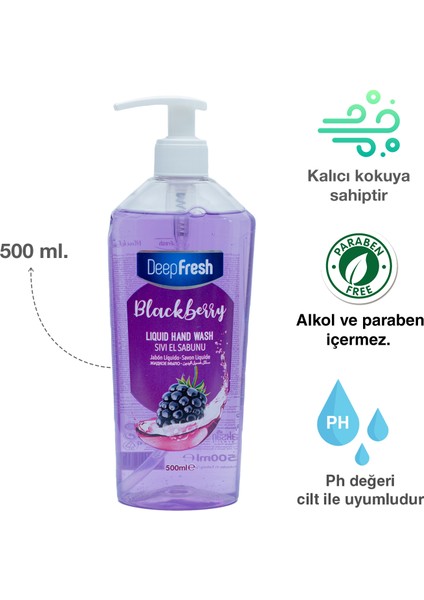 Meyveli Sıvı Sabun Böğürtlen 500 ml