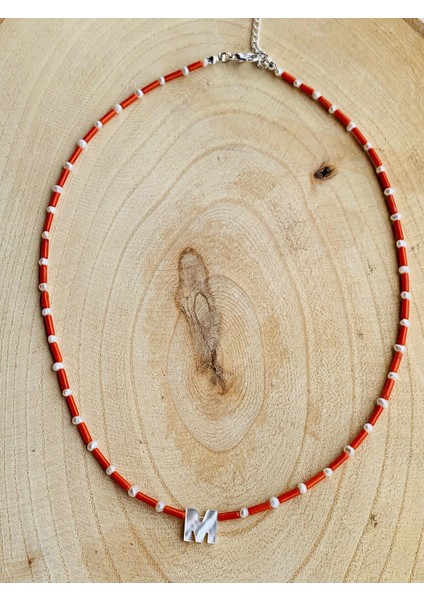 Mercan Inci ve Sedef Harfli Doğal Taş Kolye modelleri