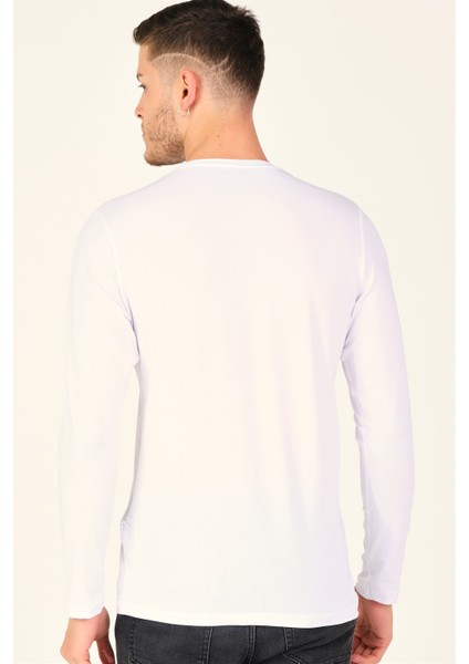 T8588 Dewberry Bisiklet Yaka Erkek -Kar Beyaz fiyatları