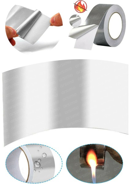 Isıya Dayanıklı Yanmaz Alüminyum Tamir Soba Boru Bandı 5 Mt.