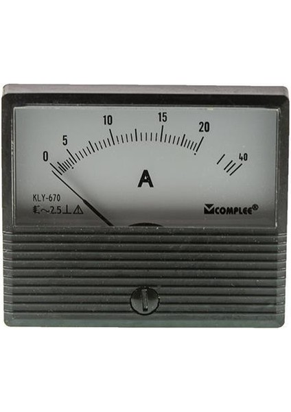 20A Analog Ampermetre - Panel Tipi Ölçü Aleti KLY-T670