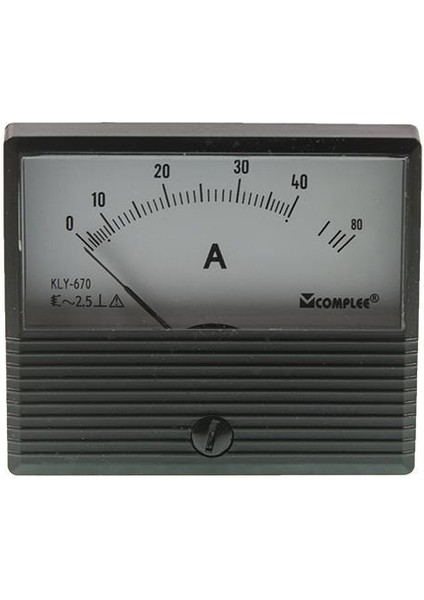 40A Analog Ampermetre - Panel Tipi Ölçü Aleti KLY-T670