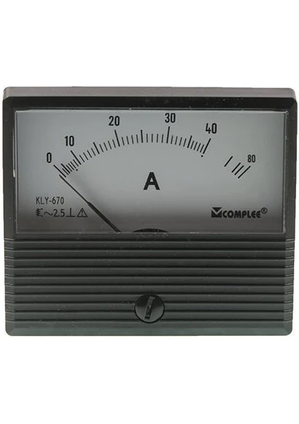 40A Analog Ampermetre - Panel Tipi Ölçü Aleti KLY-T670