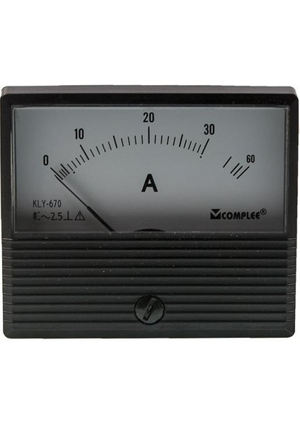 30A Analog Ampermetre - Panel Tipi Ölçü Aleti KLY-T670
