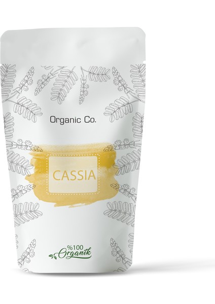 Organic Co. Doğal ve Kimyasalsız Saf Cassia Tozu  (Saç boyama ve bakım)