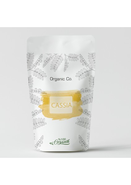 Organic Co. Doğal ve Kimyasalsız Saf Cassia Tozu  (Saç boyama ve bakım)