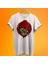 Bereli Maymun Baskılı %100 Pamuk Oversize T-Shirt Büyük Beden Tişört 1