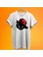 Şapkalı Kedi Baskılı %100 Pamuk Oversize T-Shirt Büyük Beden Tişört 1