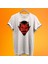 Şeytan Baskılı %100 Pamuk Oversize T-Shirt Büyük Beden Tişört 1