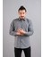 Slimfit Erkek Dokulu Kışlık Gizli Düğmeli Gömlek 1