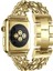 Apple Watch 7 6 Se 5 4 3 2 1 - 42 / 44 / 45 mm Uyumlu Zincirli Metal Kordon Zincir Tasarım Kayış 2