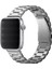 Apple Watch 7 6 Se 5 4 3 2 1 - 42 / 44 / 45 mm Uyumlu Metal Kordon Premium Paslanmaz Çelik Kayış 3