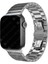Apple Watch 7 6 Se 5 4 3 2 1 - 42 / 44 / 45 mm Uyumlu Metal Kordon Premium Paslanmaz Çelik Kayış 3