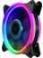 1pack 12 cm LED Pc Fan Soğutucu Bilgisayar Soğutma Için 4 Pin 1100RPM-RENKLI 4 Renkli Işık Döngü 3