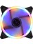 1pack 12 cm LED Pc Fan Soğutucu Bilgisayar Soğutma Için 4 Pin 1100RPM-RENKLI 4 Renkli Işık Döngü 4