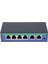 6ports Enjektör Gücü Ethernet Poe Anahtarı 4,5 + / 7,8- Destek 12 V 24 V 48V 2