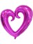 Partipan Boş Kalp Folyo Balon Fuşya 100 cm 1
