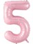 Partipan 5 Rakam Folyo Balon Pembe 76 cm 1