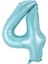 Partipan 4 Rakam Folyo Balon Mavi 76 cm 1
