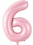 Partipan 6 Rakam Folyo Balon Pembe 76 cm 1