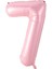 Partipan 7 Rakam Folyo Balon Pembe 76 cm 1