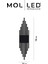 Dekoratif LED Duvar Aplik MOL8099 2