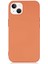Caseworld Apple iPhone 13 Mini Kapak Içi Kadife Lansman Lux Silikon Kılıf - Turuncu 1