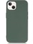 Caseworld Apple Apple iPhone 13 Mini Kapak Içi Kadife Lansman Lux Silikon Kılıf - Yeşil 1